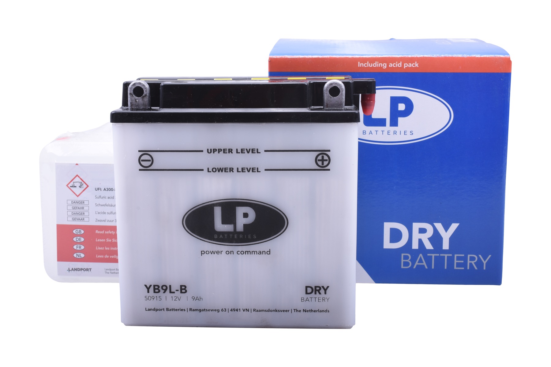 Accu Landport YB9L-B DRY (12V/9A)