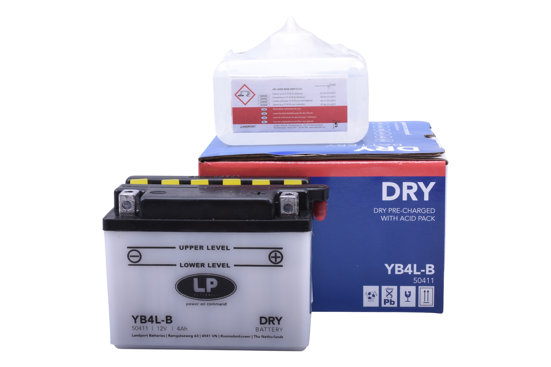 Accu Landport YB4L-B DRY (12V/4A)