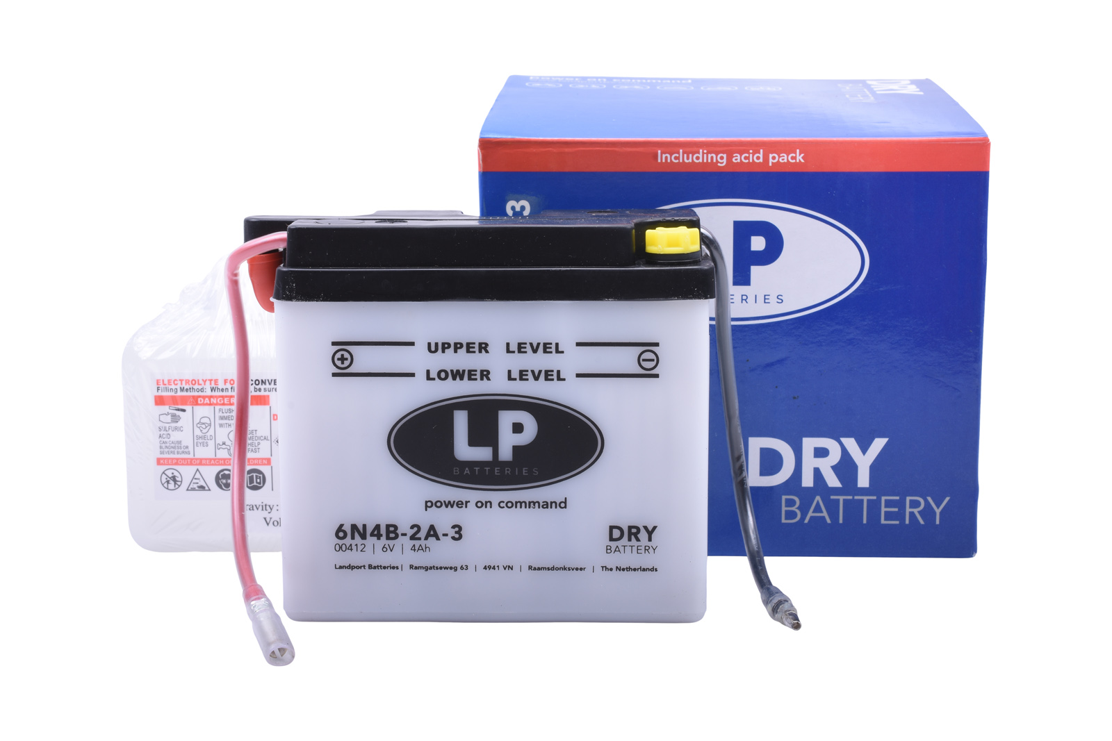 Accu Landport 6N4B-2A-3 DRY (6V/4A)