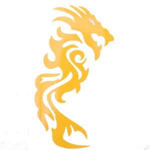 98.086011 STICKER DRAGON PLOTTER GEEL