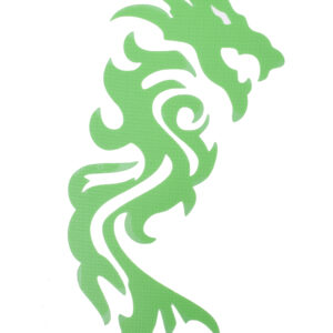 98.086011 STICKER DRAGON PLOTTER GROEN